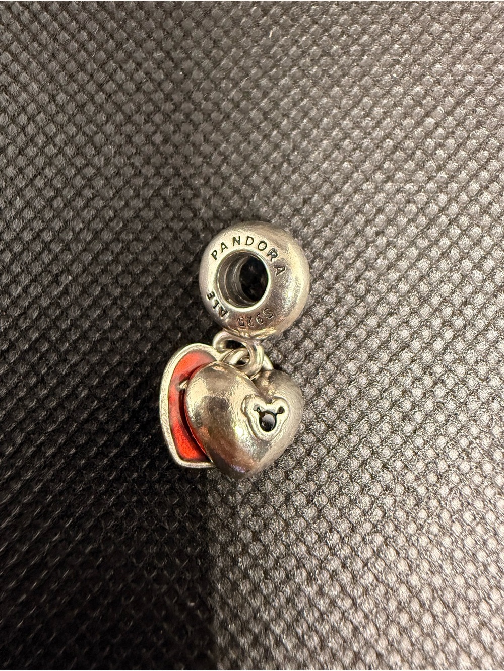 Pandora Disney Mickey & Minnie Double Heart Dangle Charm